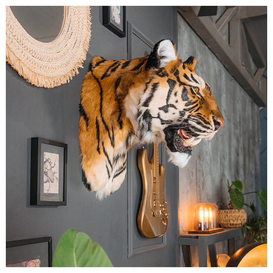 Replica Taxidermy Tiger Head Wall mount Realistic Life size