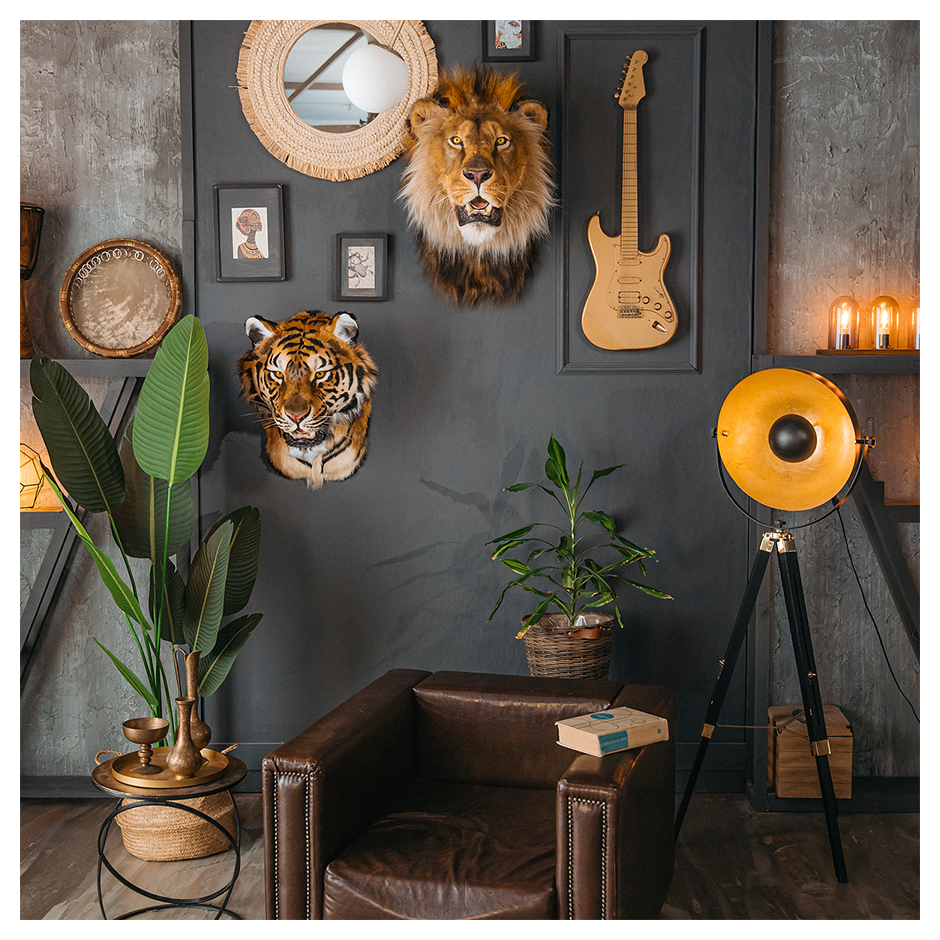 Replica Taxidermy Tiger Head Wall mount Realistic Life size